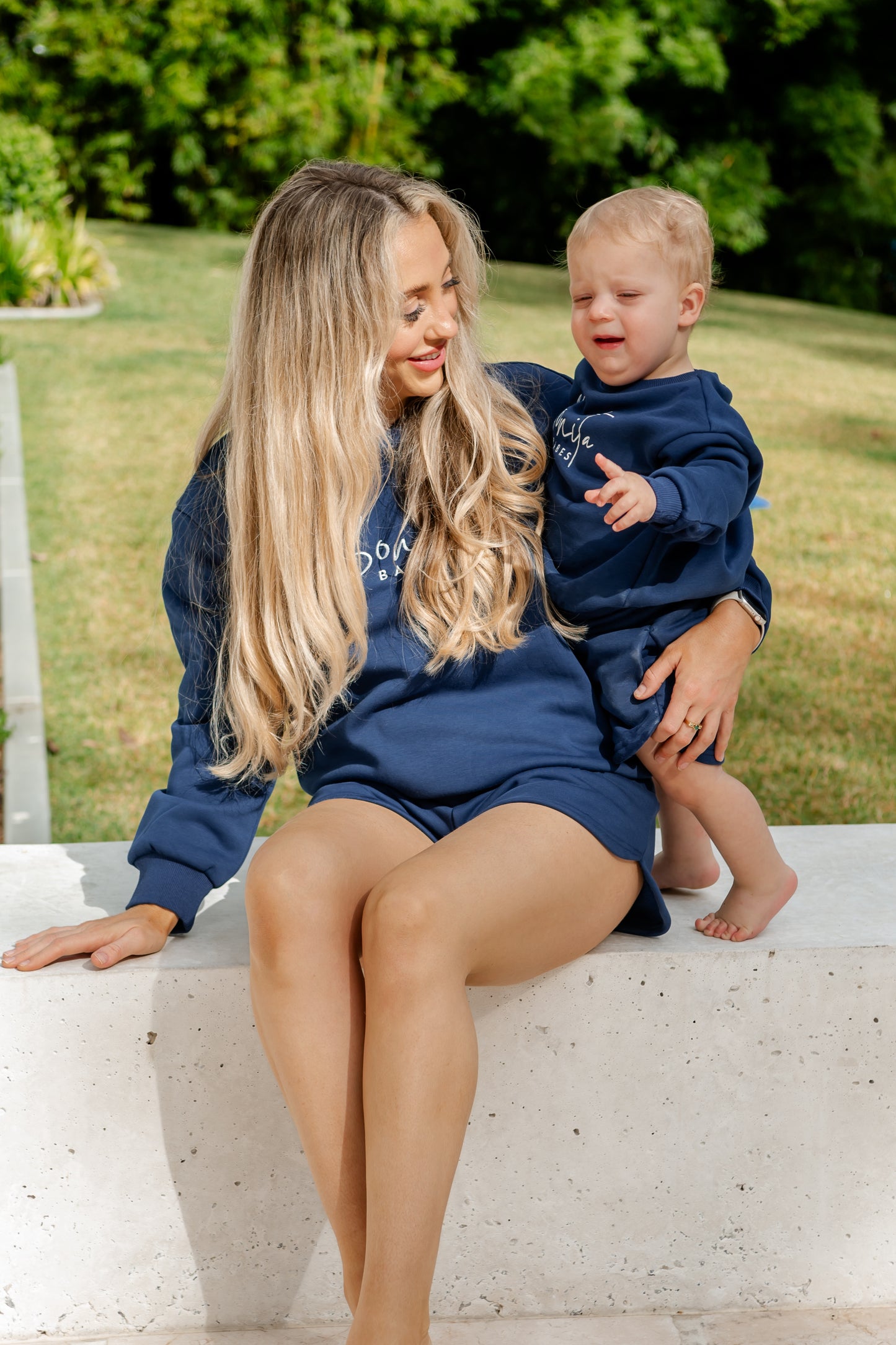 Jumper & Shorts - Navy (Ladies)