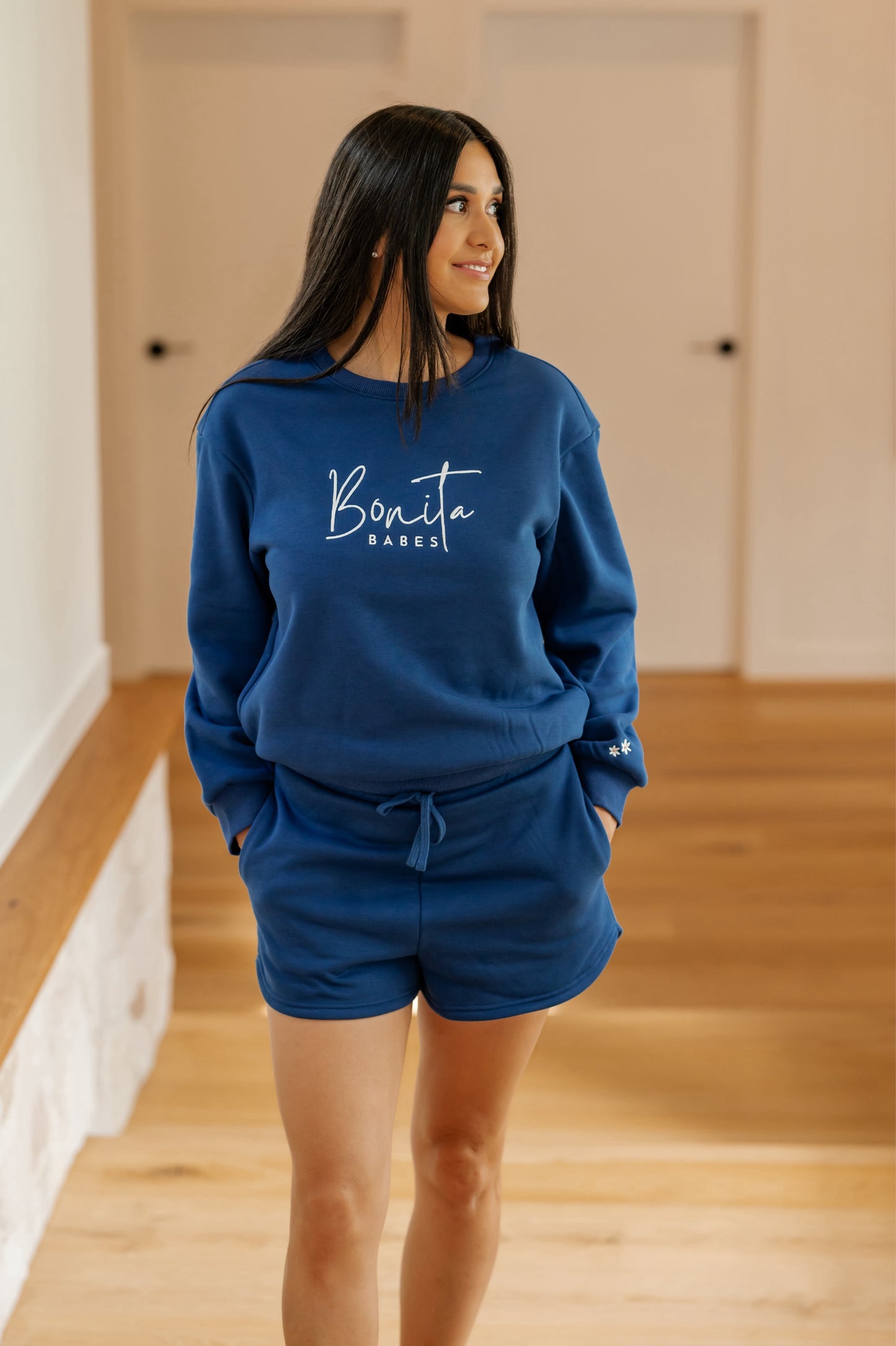 Jumper & Shorts - Navy (Ladies)